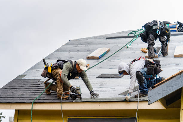 Professional Roof Installation technician working in Maynard, MA
